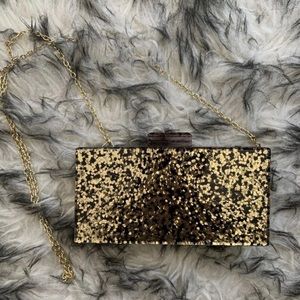 Black and Gold Box Purse